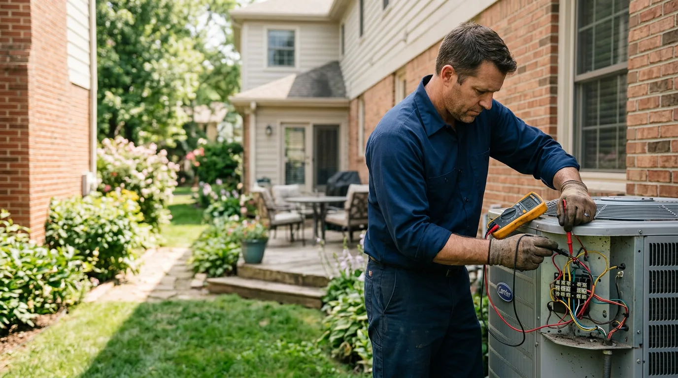 HVAC technician working near Blaine, MN